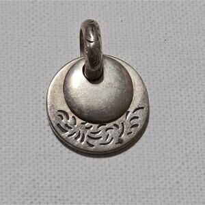 Silpada Sterling Silver Stamped 925‎ Filigree Charm Pendant Necklace